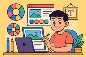 كيف تستخدم الألوان والخطوط لتصميم موقع ويب