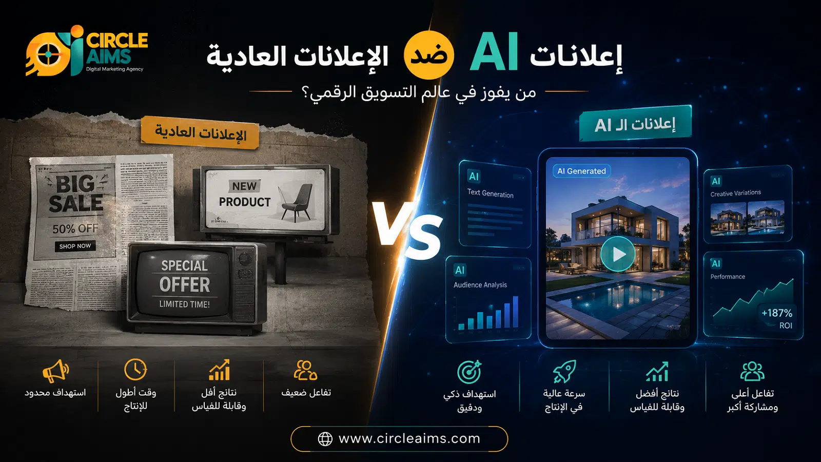 إعلانات الـAI ضد الإعلانات العادية