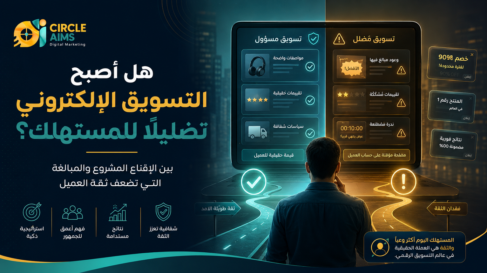 هل أصبح التسويق الإلكتروني تضليلًا للمستهلك