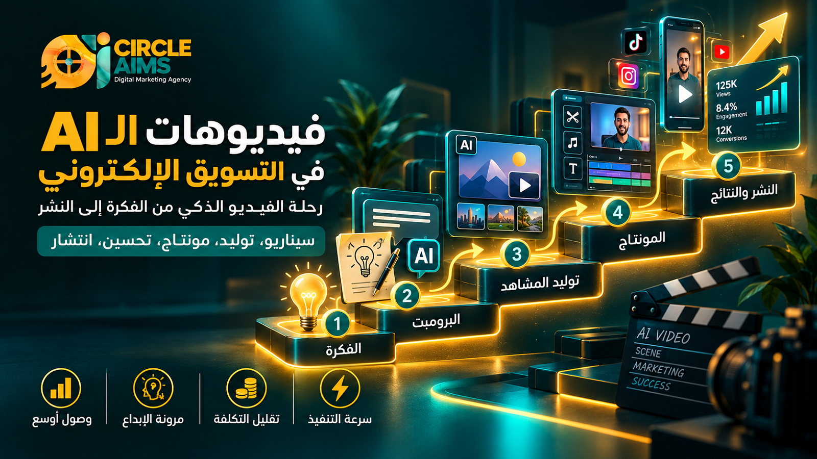 فيديوهات الـAI في التسويق الإلكتروني
