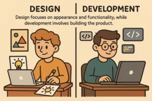 design and development difference